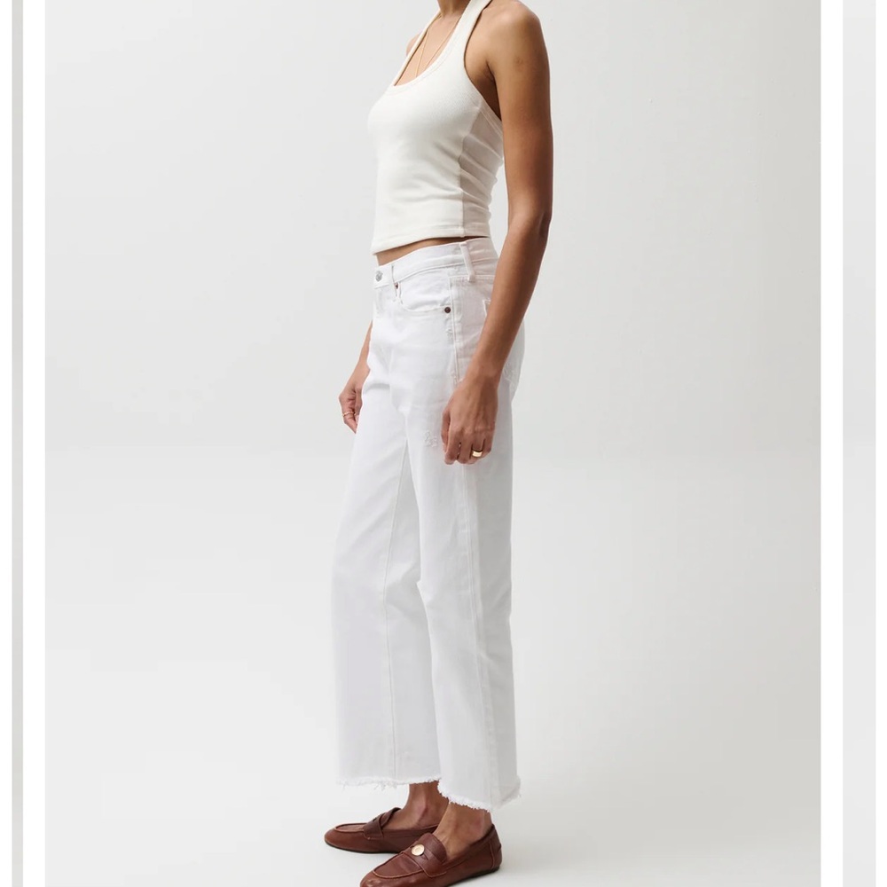 Pistola Lexi White Straight-Leg Women's Jeans